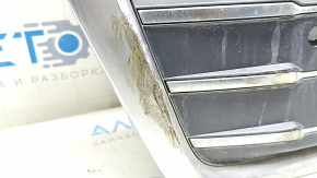Audi Q5 80A 18-20 radiator grille assembly, chrome, for parking sensors, no emblem, scratches, chrome defect