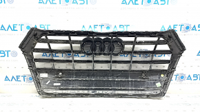 Audi Q5 80A 18-20 radiator grille assembly, chrome, for parking sensors, no emblem, scratches, chrome defect