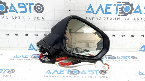 Right side mirror assembly for Lexus RX350 RX450h 21-22, 15+6 pins, turn signal, heated, auto-dimming, BSM, camera, blue