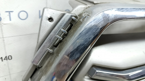 Ford Escape MK3 17-19 restyling grille, gray with chrome, with emblem, sand, chips