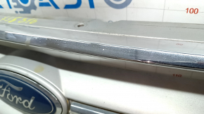 Ford Escape MK3 17-19 restyling grille, gray with chrome, with emblem, sand, chips