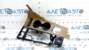 Lexus RX350 RX450h 20-22 center console trim, light wood, cup holders
