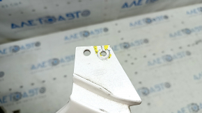 Front bumper, bare, Ford Escape MK3 2017-2019, white, cracked, cracks in the mounts, scratches, chips, fake
