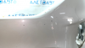 Front bumper, bare, Ford Escape MK3 2017-2019, white, cracked, cracks in the mounts, scratches, chips, fake