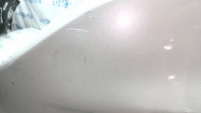 Front bumper, bare, Ford Escape MK3 2017-2019, white, cracked, cracks in the mounts, scratches, chips, fake