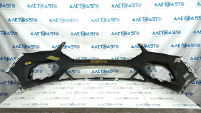 Front bumper, bare, Ford Escape MK3 2017-2019, white, cracked, cracks in the mounts, scratches, chips, fake