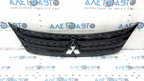 Radiator grille with Mitsubishi Outlander 22-25 emblem, black moldings without seals