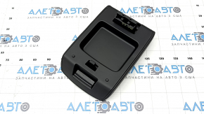 Mitsubishi Outlander 22-25 armrest, black leather with gray stitching