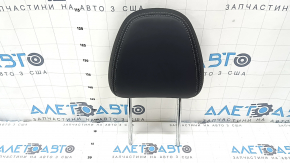 Mitsubishi Outlander 22-25 passenger seat headrest, black leather with gray stitching