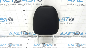 Mitsubishi Outlander 22-25 passenger seat headrest, black leather with gray stitching