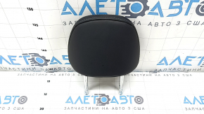 Rear left headrest, 2nd row, Mitsubishi Outlander 22-25, black leather, gray stitching