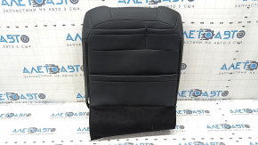 Mitsubishi Outlander 22-25 driver's seat back upholstery, black leather combination, gray stitching, heated, dry-cleanable