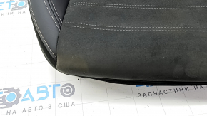 Mitsubishi Outlander 22-25 driver's seat upholstery, black leather combination, gray stitching, heated, dry-cleanable, water-damaged