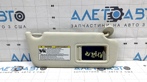 Right visor for Lexus RX350 RX450h 20-22 beige, without hook, dry-cleanable