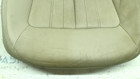 Driver's seat upholstery, lower part, Audi Q5 80A 18-20 leather, beige, heated, needs cleaning, chip cut off, dented