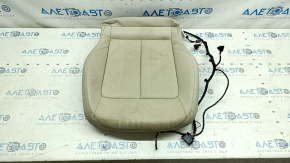 Audi Q5 80A 18-20 leather passenger seat trim, lower part, beige, heated, trimmed