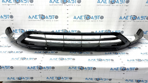 Mitsubishi Outlander 22-25 front bumper lip, gloss black, broken fasteners, cracked, scratches