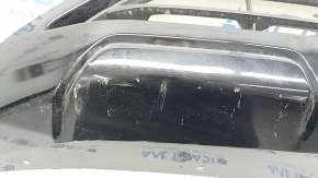 Mitsubishi Outlander 22-25 front bumper lip, gloss black, broken fasteners, cracked, scratches