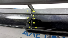 Mitsubishi Outlander 22-25 front bumper lip, gloss black, broken fasteners, cracked, scratches