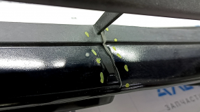 Mitsubishi Outlander 22-25 front bumper lip, gloss black, broken fasteners, cracked, scratches