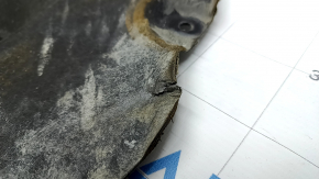 Rear engine guard for BMW 3 G20 19-25 RWD is torn and dented.