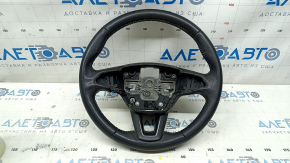 Naked steering wheel for Ford Escape MK3 2017-2019, black leather, no buttons, worn, scratches