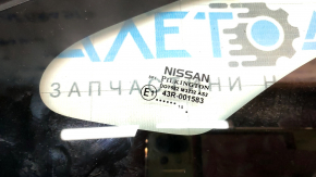 The front left window glass is blind and the seal is torn on a Nissan Leaf 13-17.