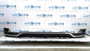 Lexus RX450h 20-22 rear bumper center lip with chrome molding, scratches, cracked chrome