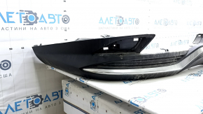 Lexus RX450h 20-22 rear bumper center lip with chrome molding, scratches, cracked chrome