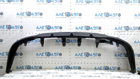 Lexus RX450h 20-22 rear bumper center lip with chrome molding, scratches, cracked chrome