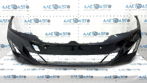Bare front bumper for BMW 3 G20 23-25 with parking sensors and no PMA, black, broken, scratches, dents