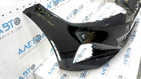 Bare front bumper for BMW 3 G20 23-25 with parking sensors and no PMA, black, broken, scratches, dents