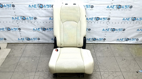 Rear seats, 2nd row, left, Lexus RX350 RX450h 20-22, without airbag, manual, beige leather, beige stitching, perforation, rusty bottom