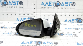 Left side mirror assembly for Hyundai Elantra AD 17-20, 7 pins, heated, BSM, white