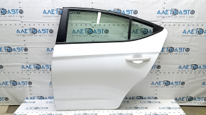 Rear left door assembly Hyundai Elantra AD 17-20 white W8, butt