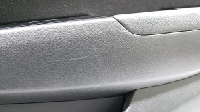 Black rear right door panel for Hyundai Elantra AD 19-20, black cloth insert, black rubber armrest, with window lift control, scratches