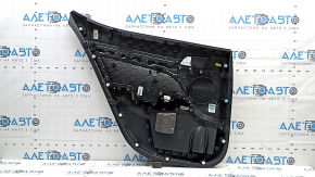 Black rear right door panel for Hyundai Elantra AD 19-20, black cloth insert, black rubber armrest, with window lift control, scratches