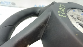 Bare steering wheel BMW 3 G20 19-24 black leather, under the paddle shifters, Sport, scratches, non-factory holes
