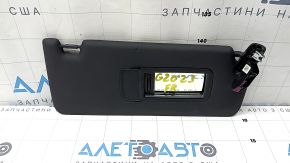 Right sun visor for BMW 3 G20 19-24, black, without hook, dents