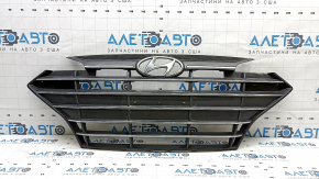 Radiator grille assembly Hyundai Elantra AD 19-20 with emblem without radar, sand, scratches