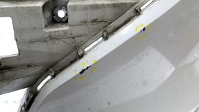 Front bumper bare Hyundai Elantra AD 19-20 white, cracked, scratched, broken mount