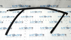Upper front right door molding for BMW 3 G20 19-24, gloss black, with glass seal, glued in