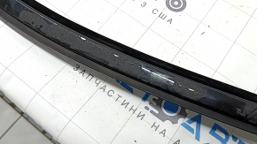 Upper front right door molding for BMW 3 G20 19-24, gloss black, with glass seal, glued in