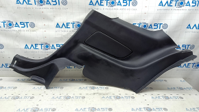 Rear right side panel of Ford Mustang mk6 15-23 coupe, black, scratches, worn