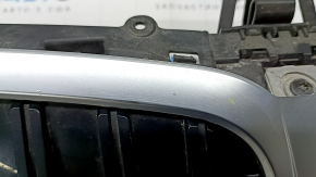 Radiator grille assembly BMW 3 G20 23-25 with blinds, gloss black with chrome, broken fasteners, sand
