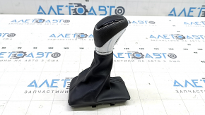 Hyundai Elantra AD 17-20 automatic transmission knob, black rubber, with cover