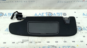 Left visor for Ford Mustang mk6 15-coupe, black, with controls, no hook, backlit, scratches, no cap
