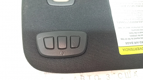 Left visor for Ford Mustang mk6 15-coupe, black, with controls, no hook, backlit, scratches, no cap