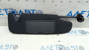 Right visor for Ford Mustang mk6 15-coupe, black, without hook, with backlight, without plug, cut off chip, scratches