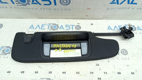 Right visor for Ford Mustang mk6 15-coupe, black, without hook, with backlight, without plug, cut off chip, scratches